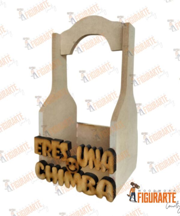 Alternative view of Botellero Frase MDF