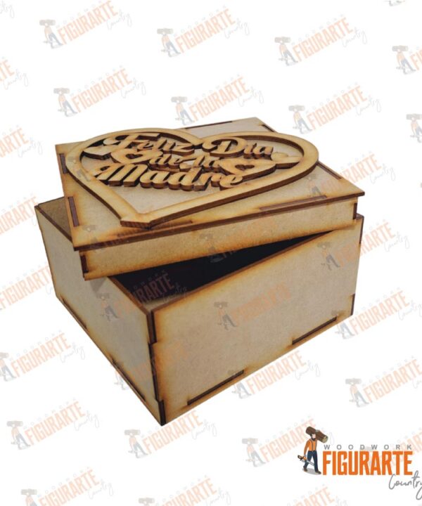 Alternative view of Caja Plana Corazón