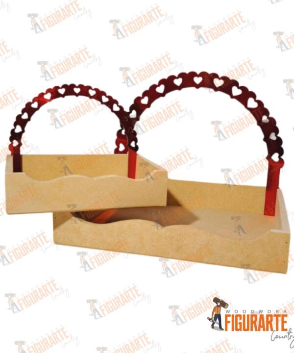 Bandeja Laminada Corazones