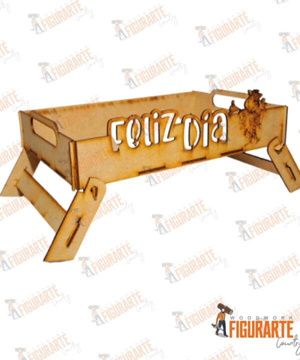 Bandeja Láser Pata Plegable