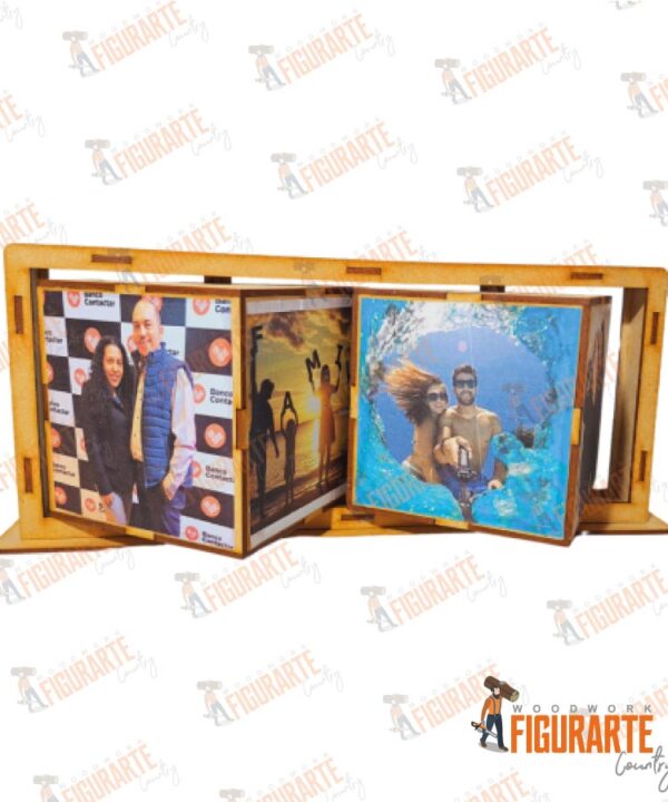 Alternative view of Porta Retrato Cubo Para Fotos