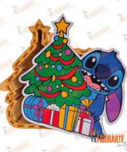 Alternative view of Stitch Navideño